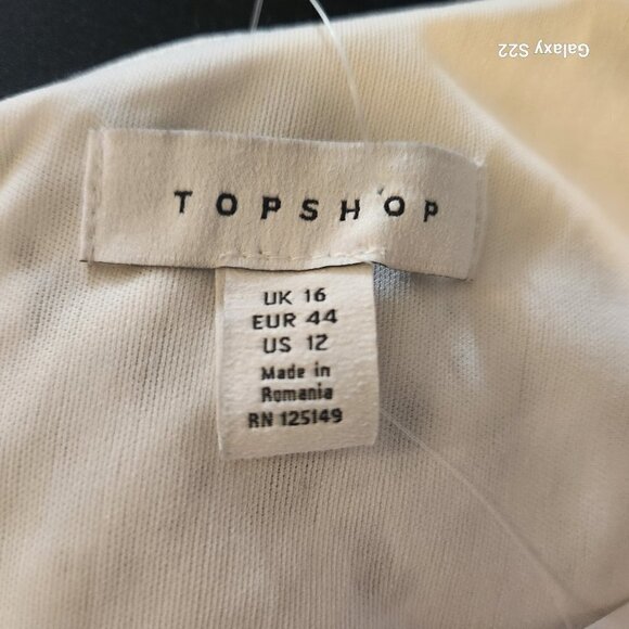 TopShop One shoulder embroidered Crop. NWT. Have 10 and 12. - Picture 9 of 14